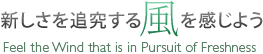 新しさを追究する風を感じよう